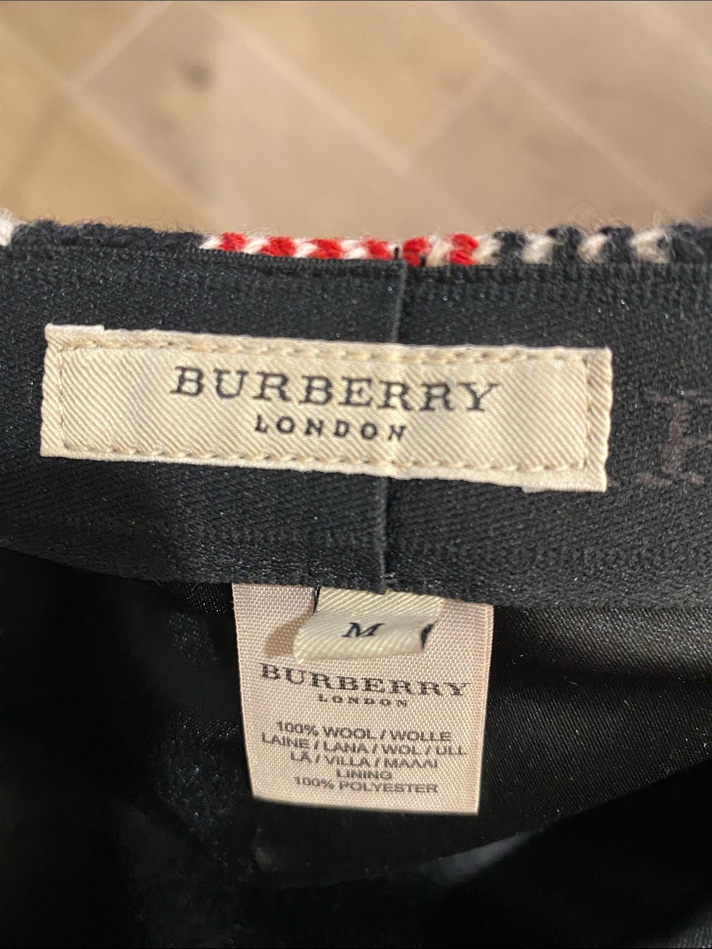 Burberry Plaid Cap — Black, Red, Cream, Yellow - Picture 2 of 2